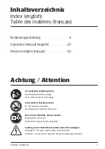 Preview for 3 page of Keimling Naturkost FreshLife FL 3000 Operation Manual