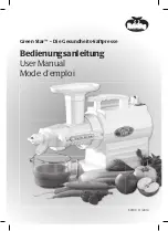 Keimling Naturkost Green Star GS-3000 User Manual preview