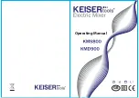Keiser KMS800 Operating Manual предпросмотр