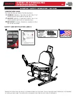 Предварительный просмотр 5 страницы Keiser LEG EXTENSION PRO AIR300 Operation Manual