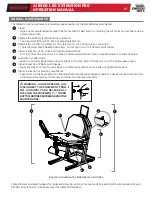 Предварительный просмотр 17 страницы Keiser LEG EXTENSION PRO AIR300 Operation Manual