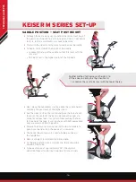 Предварительный просмотр 18 страницы Keiser M SERIES Manual