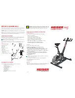 Preview for 1 page of Keiser M3 Assembly Manual