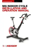 Preview for 1 page of Keiser M3i lite Installation And Operation Manual