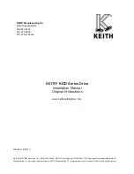 Keith KICD Series Installation Manual preview