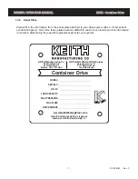 Предварительный просмотр 14 страницы Keith WALKING FLOOR KICD Owner'S/Operator'S Manual