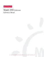 Keithley 2001 Calibration Manual предпросмотр