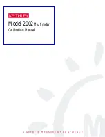 Keithley 2002 Calibration Manual предпросмотр