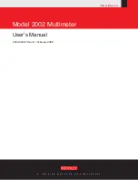 Keithley 2002 User Manual предпросмотр