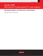 Keithley 2220-30-1 Declassification And Security Instructions preview