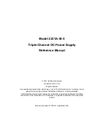 Preview for 2 page of Keithley 2231A-30-3 Reference Manual