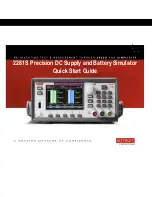 Preview for 1 page of Keithley 2281S Series Quick Start Manual