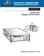 Keithley 228A Application & Reference Manual preview