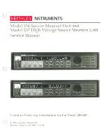 Preview for 1 page of Keithley 236 Service Manual