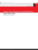 Предварительный просмотр 1 страницы Keithley 3706 Quick Start Manual