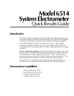 Preview for 10 page of Keithley 6514 Quick Manual