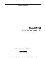 Предварительный просмотр 2 страницы Keithley 7174A Instruction Manual