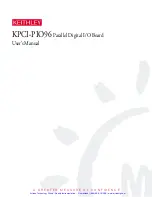Предварительный просмотр 2 страницы Keithley KPCI-PIO96 User Manual