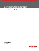 Preview for 1 page of Keithley S530 Administrative Manual