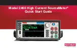 Keithley SourceMeter 2460 Quick Start Manual preview