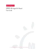 Preview for 1 page of Keithley SSIO-24 User Manual