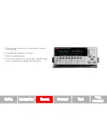 Предварительный просмотр 7 страницы Keithley System SourceMeter 2601B Quick Start Manual