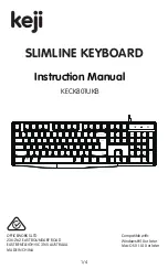 Keji KECK801UKB Instruction Manual preview