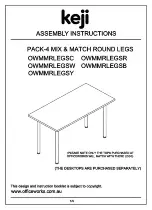 Preview for 1 page of Keji OWMMRLEGSC Assembly Instructions