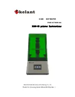 Предварительный просмотр 1 страницы Kelant Orbeat D100 Product Manual