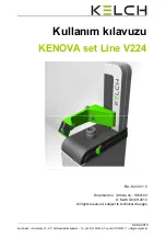 Предварительный просмотр 186 страницы KELCH KENOVA set Line V224 Operating Instructions Manual