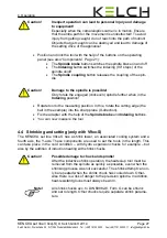 Предварительный просмотр 33 страницы KELCH KENOVA set line V9 Series Operating Instructions Manual