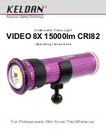 Keldan VIDEO 8X 15000lm CRI82 Operating Instructions Manual preview