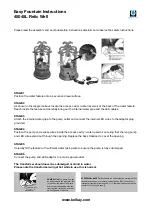 Kelkay Easy Fountain 45045L Relic Well Instructions preview