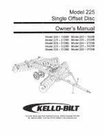 Предварительный просмотр 1 страницы KELLO-BILT 225 Owner'S Manual