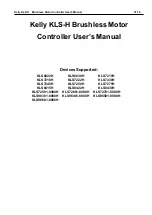 Предварительный просмотр 1 страницы Kelly KLS-H User Manual