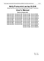 Kelly Puma MiniKLS7235M User Manual preview