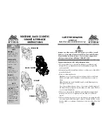 Kelty KIDS RIDGELINE Instructions Manual preview