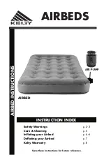 Kelty AIRBED Instructions Manual preview
