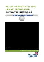 KELVIN HUGHES X-band Installation Instructions Manual предпросмотр