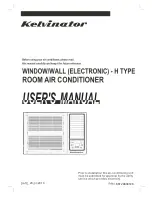 Kelvinator Cooling Only User Manual preview