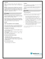 Preview for 2 page of Kelvinator KCM2100WC Operating Instructions