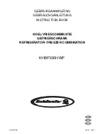 Kelvinator KHBF336HWF Instruction Book preview