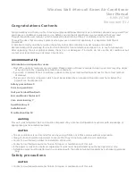 Preview for 1 page of Kelvinator KWH15CME User Manual