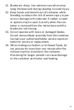 Preview for 41 page of Kemar Kitchenware KSB-200M Instruction Manual