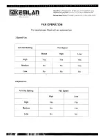 Preview for 6 page of Kemlan Super Nova Installation And Operating Instructions Manual