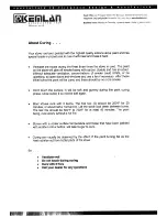 Preview for 7 page of Kemlan Super Nova Installation And Operating Instructions Manual