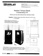 Предварительный просмотр 1 страницы Kemlan Tempo Stack Installation And Operating Insctructions