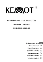 Kemot MSER-1000 Owner'S Manual предпросмотр