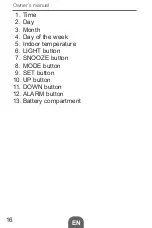 Предварительный просмотр 16 страницы Kemot URZ3219 Owner'S Manual