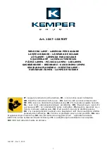 Kemper 1047 User Manual предпросмотр